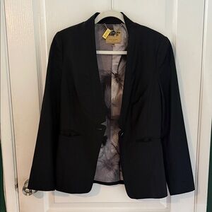 Ted Baker Black Blazer with Patterned Interior